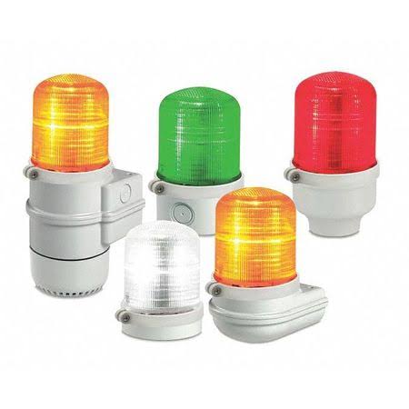 Federal Signal SLM200C Beacon Warning Light,Clear,LED