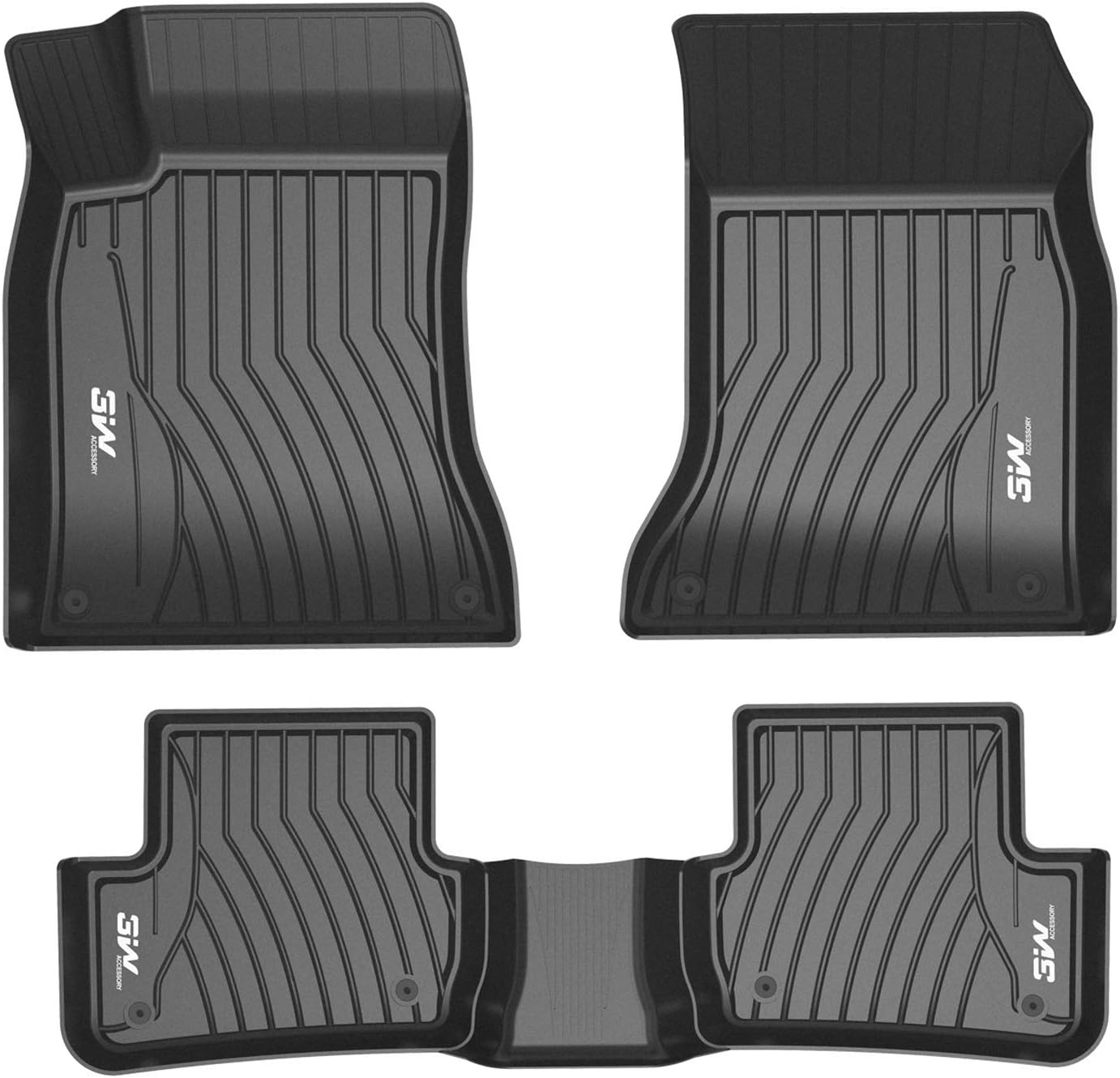3W&nbsp;Floor&nbsp;Mats&nbsp;Compatible for&nbsp;Benz GLE 2016-2019 Custom&nbsp;Fit TPE&nbsp;All&nbsp;Weather&nbsp;Floor&nbsp;Liner&nbsp;for&nbsp;Benz GLE 1st&nbsp;and&nbsp;2nd&nbsp;Row&nbsp;Full&nbsp;Set&nbsp;Car&nbsp;Mats Black