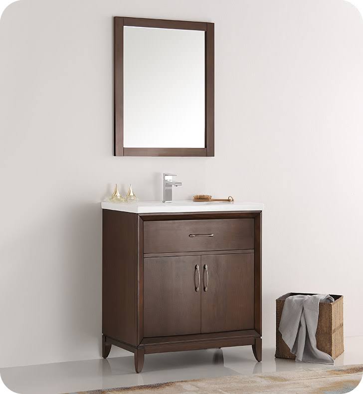Fresca Cambridge 30x22 Antique Coffee Traditional Bathroom Vanity with Sink, SKU: FCB2130AC-I
