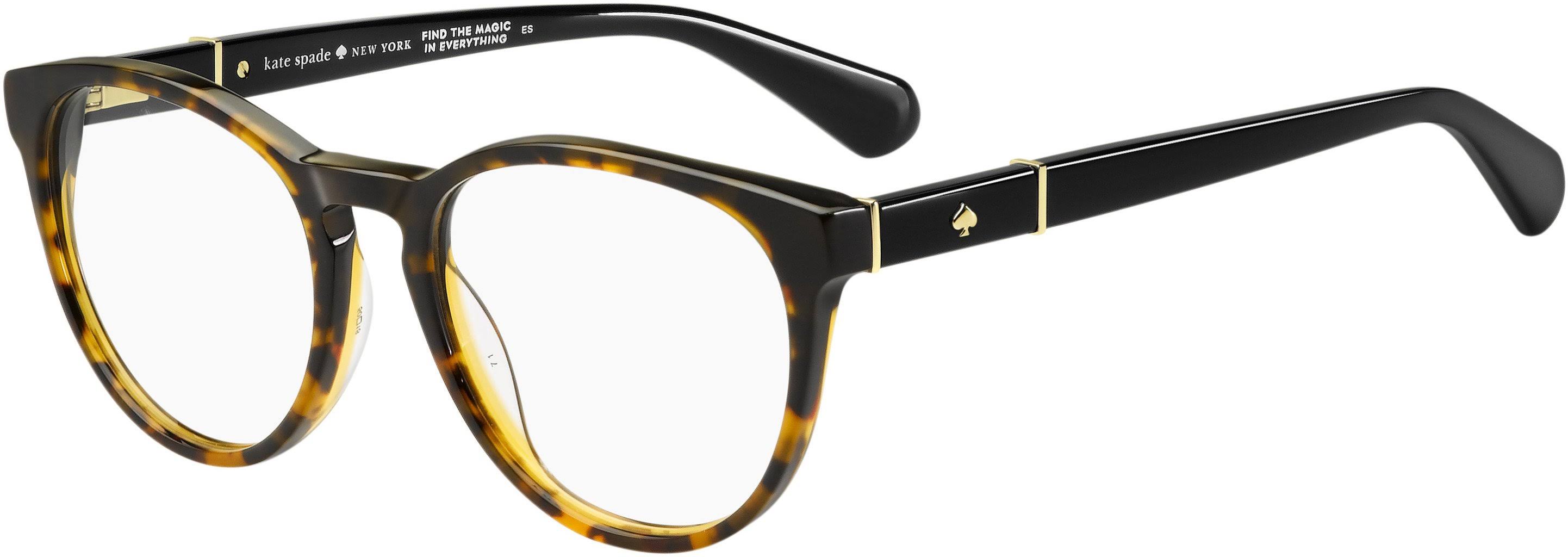 Kate Spade Charissa Eyeglasses - 0WR7 Black Havana