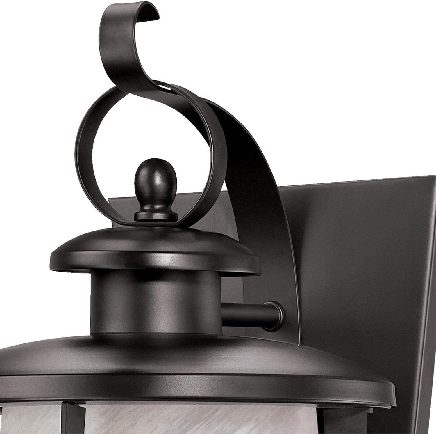 Westinghouse Lighting 6674200 Senecaville One-Light Exterior Wall Lantern, Weathered Bronze Finish on Steel with White Alabaster Glass 16 Inch Pack of 2