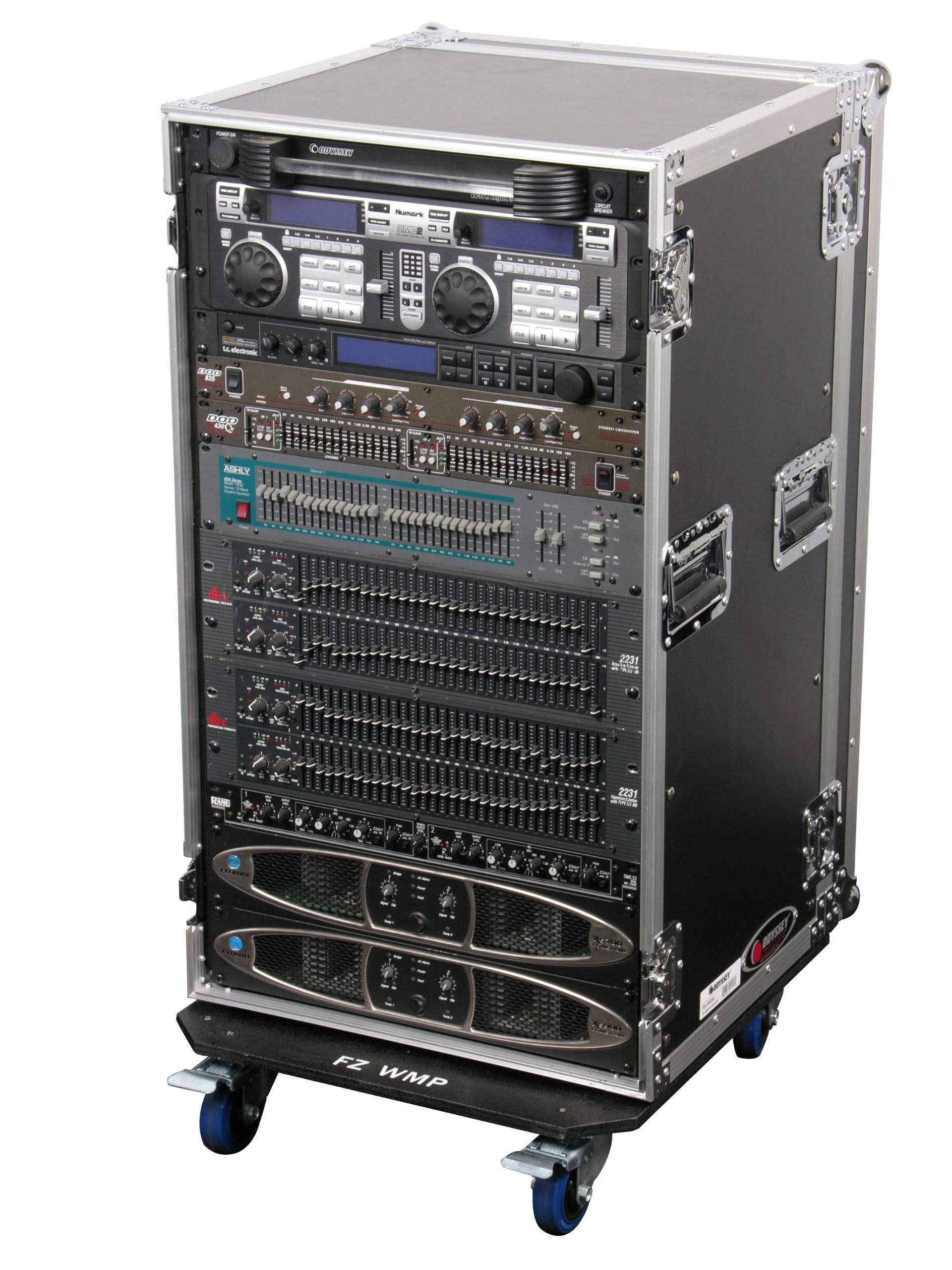 Odyssey FZAR20W 20 Space Amp Rack with Wheels