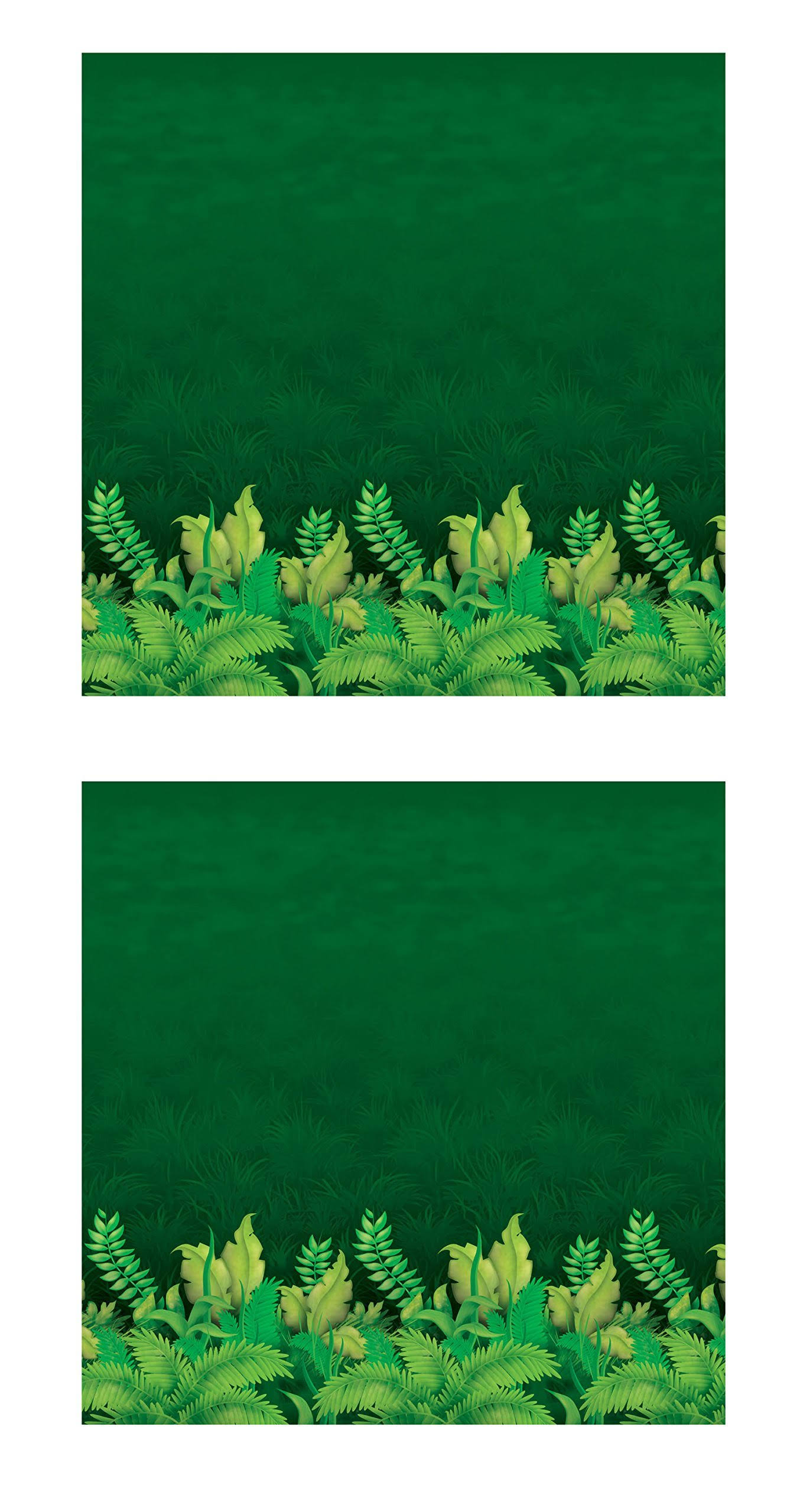 Beistle S52105AZ2, 2 Piece Jungle Foliage Backdrops, 4& x 30&