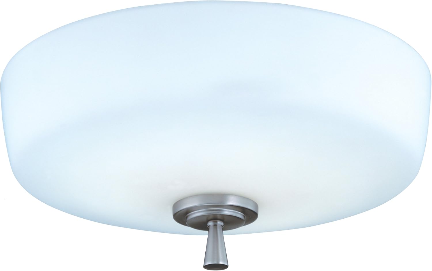 Lithonia Lighting 11530 BN M4 Round Energy Star Semi Flush Indoor Light, Brushed Nickel Pack of 2