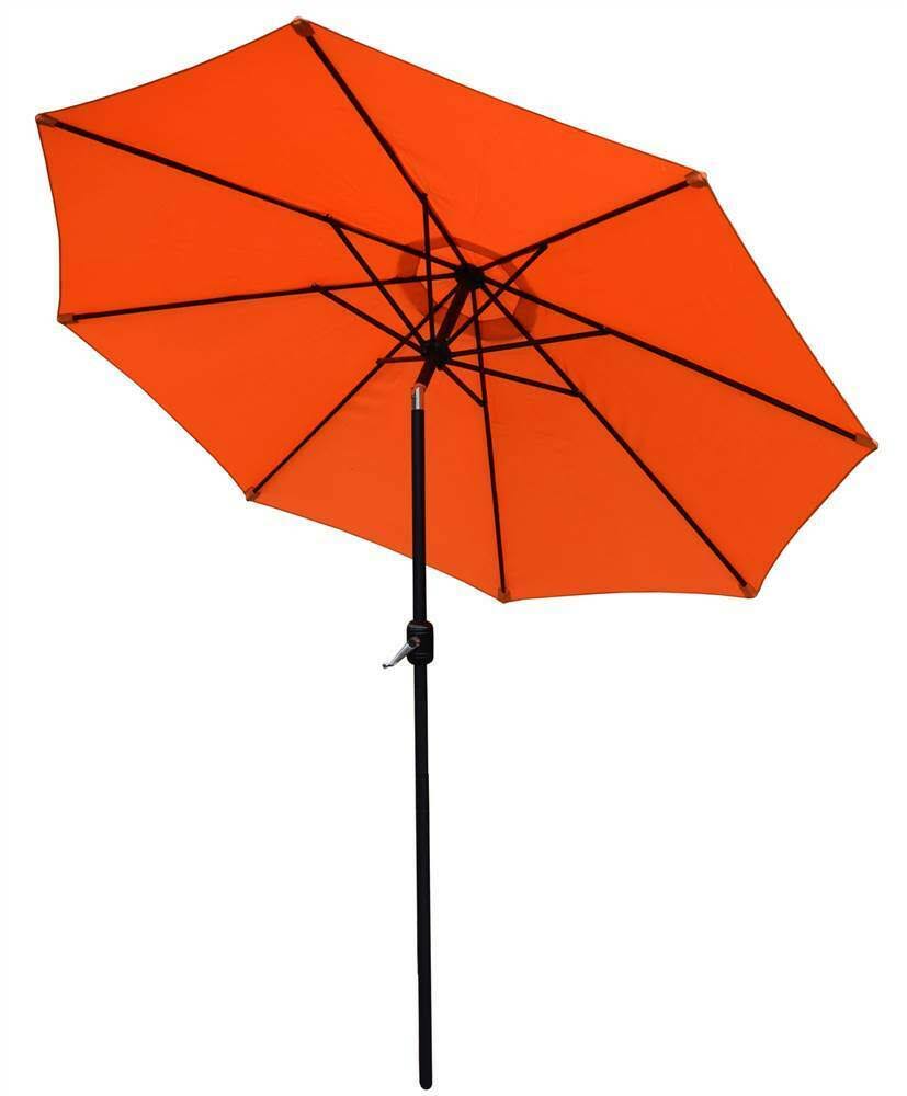 Oakland Living 9 ft. Umbrella in Orange and Black Finish