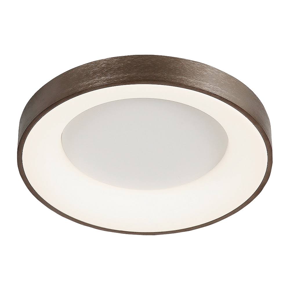 Justice Design ACR-4050-OPAL-LTBZ Acryluxe LED 15 inch Light Bronze Flush-Mount Ceiling Light Sway Family