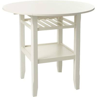 Acme Tartys Counter Height Table in Cream 50C7F17FF5B740119DC73E8468C21631 Red Barrel Studio