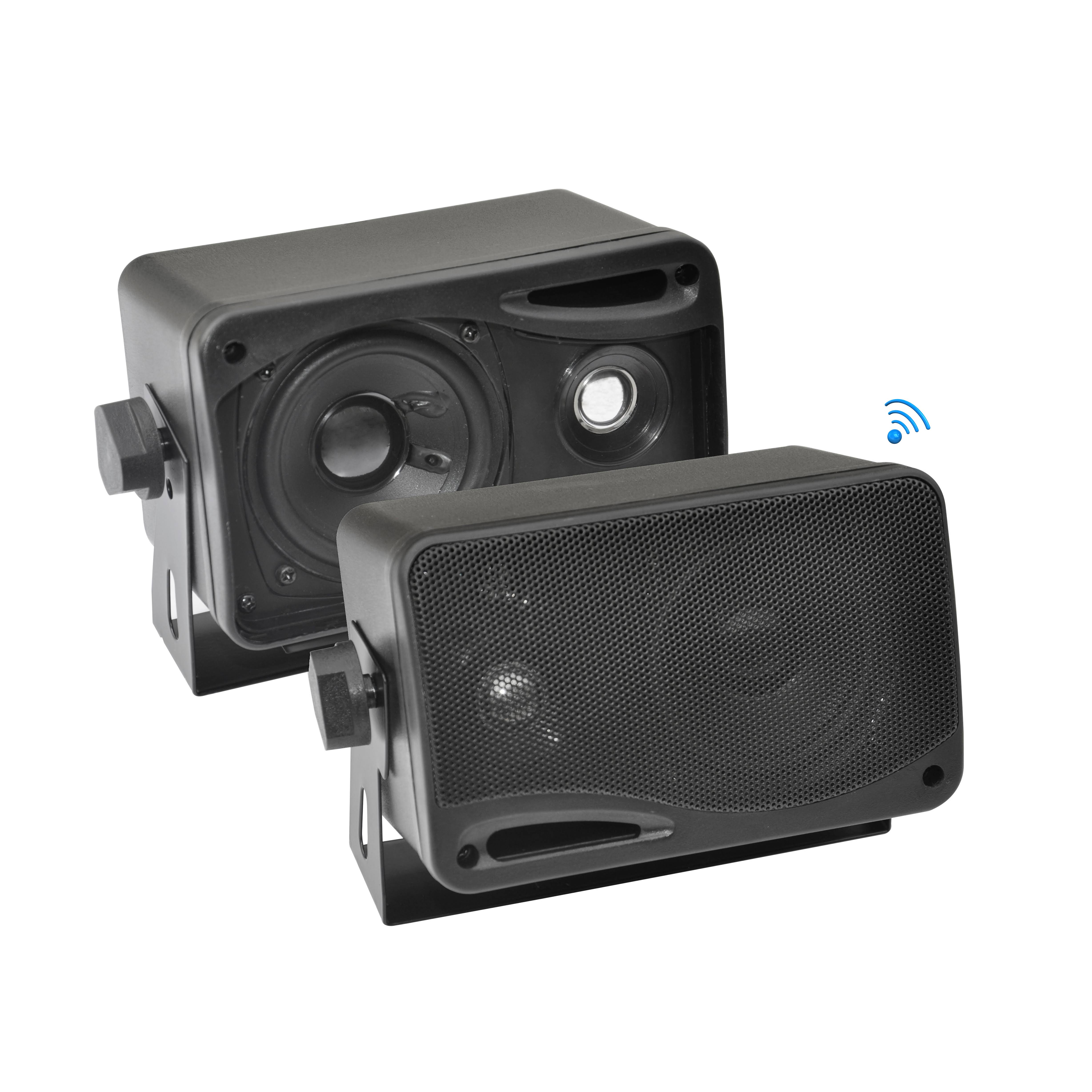 Pyle PDWR42BBT 3.5-inch 200-Watt 3-Way Indoor-Outdoor Bluetooth Home Speaker System (Black)