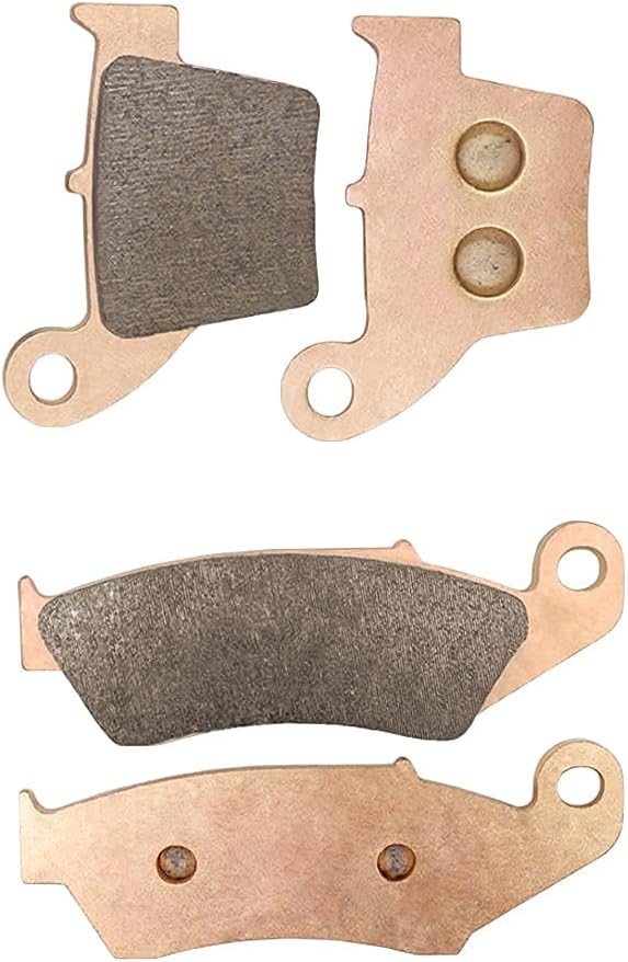 SOLLON Front and Rear Brake Pads for Honda CR250 CR250R 2002-2007, CR125R 2002-2007, CRF250R/ CRF250X/ CRF250RX 2004-2017, CRF450 CRF450R CRF450X CRF450RX 2002-2020 Pack of 2