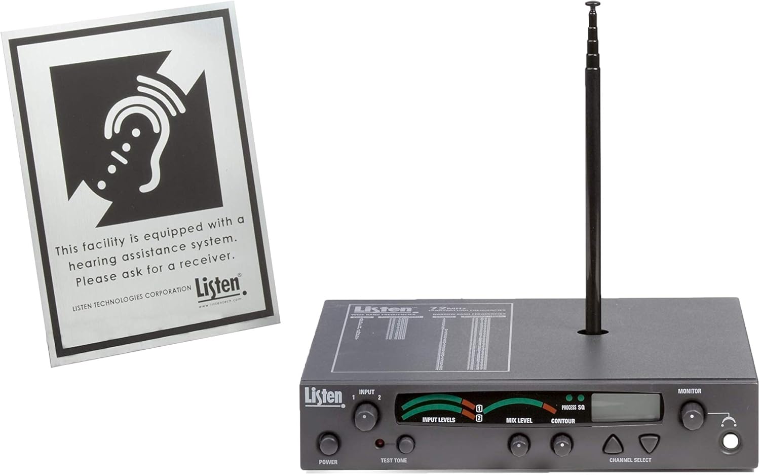Listen Technologies Stationary RF Transmitter Package 1 (72 MHz)