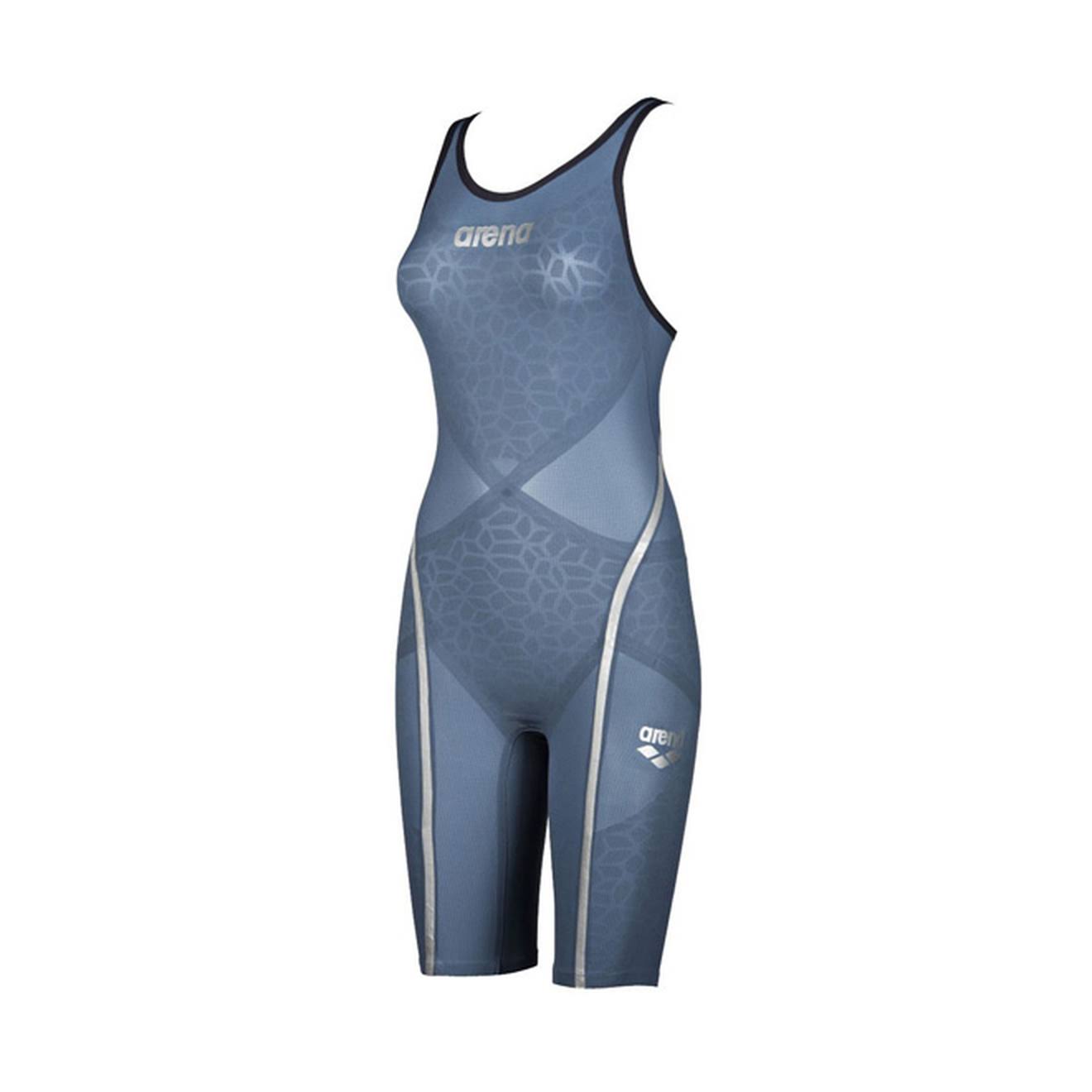 Arena Powerskin Carbon Ultra - Open Back Bluesteel, Silver 34