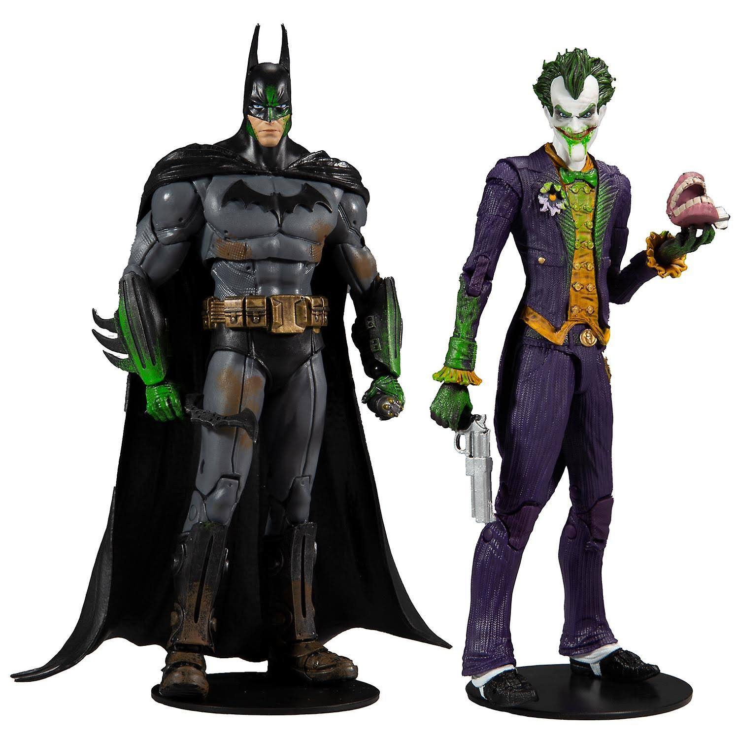 Batman Arkham Asylum Batman u0026 Joker 7x22 Action Figure 2-Pack