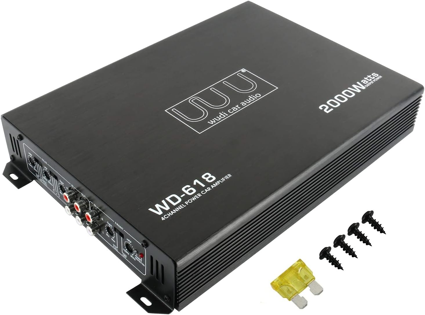 YaeCCC 1500W 4 Channel Amplifier Car Audio Car Amplifier Subwoofer Amplifier Pack of 2