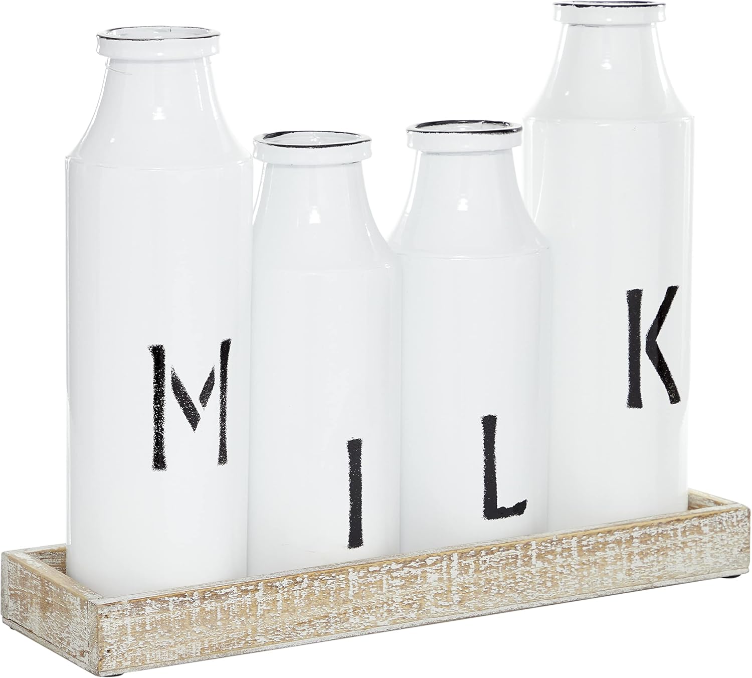 Deco 79 59486 59486 Table Decor, Brown/White Pack of 2