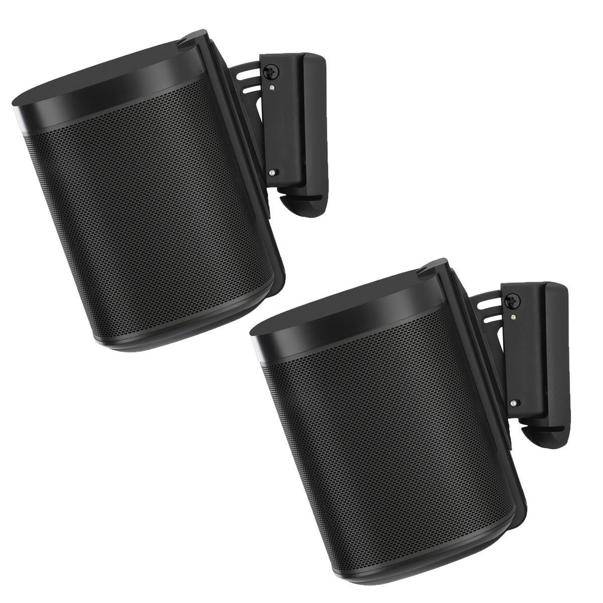Flexson Wall Mounts for Sonos One - Pair (Black)