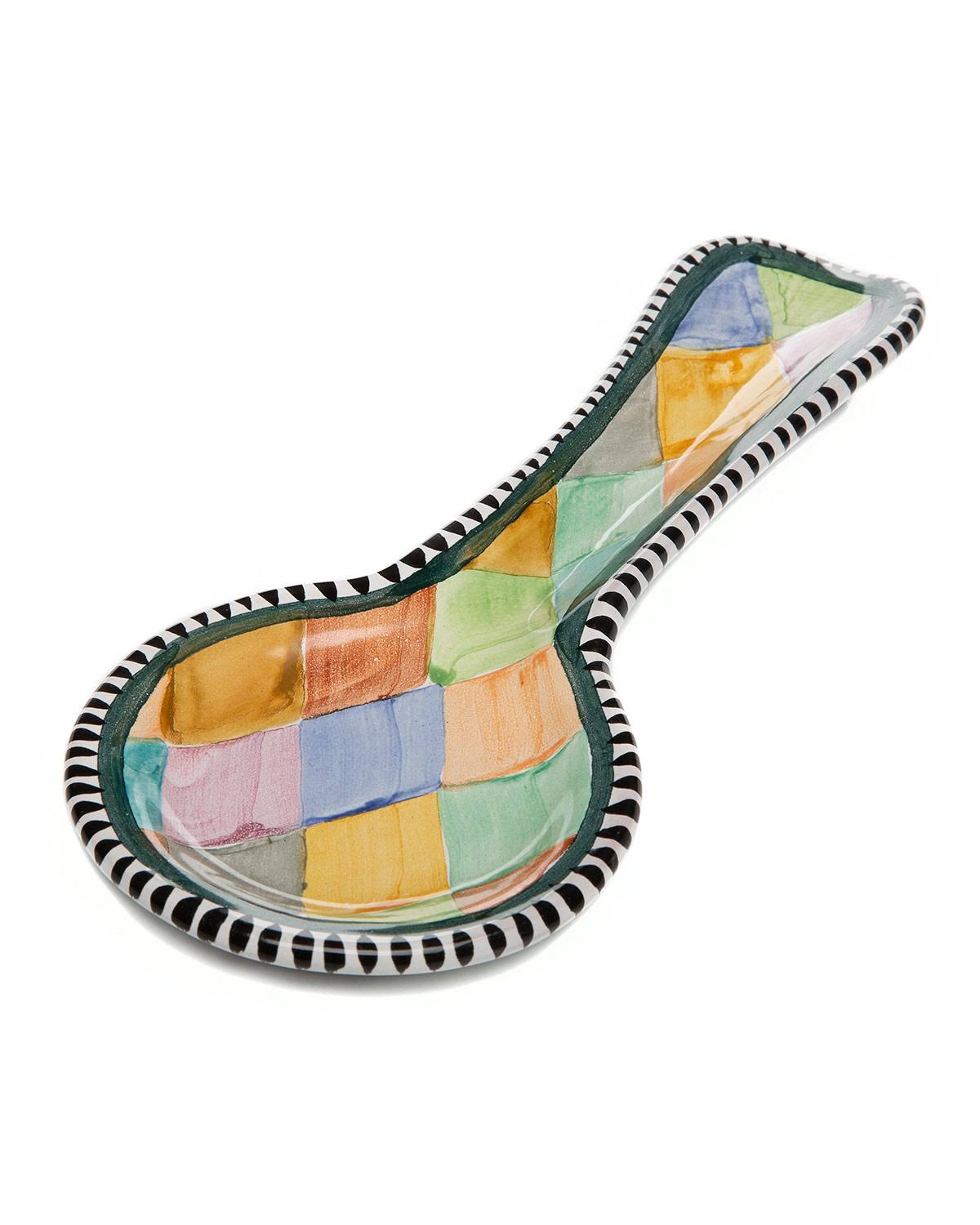 MacKenzie-Childs Taylor Spoon Rest Odd Fellow, Cookware u0026 Bakeware Spoon Rests