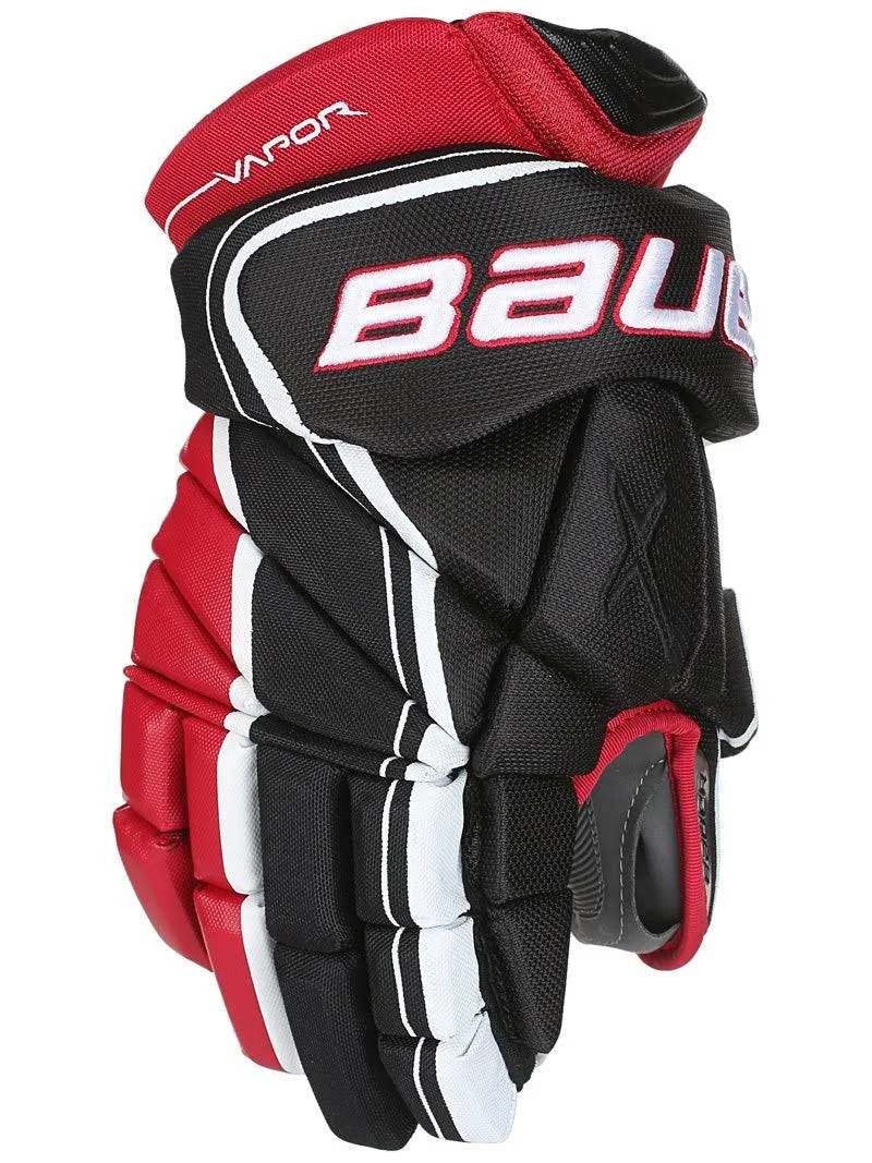 Bauer Vapor 1x Lite Hockey Gloves - Senior - Black/Red - 15.0x22