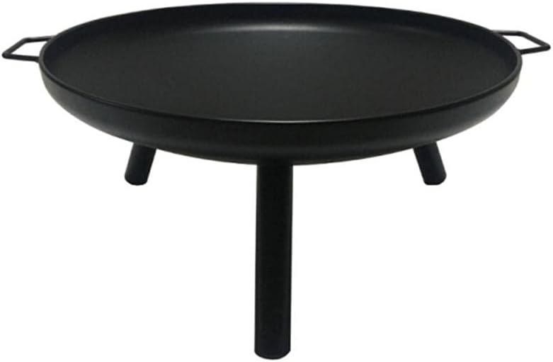 Brazier, 24 inches (Approximately 60.9 cm) Outdoor Wood Burning Steel Grill, Brazier, with mesh Spark Screen Cover, Wood Grill Stove, Camping Picnic, Campfire, Courtyard, Garden Beach Park