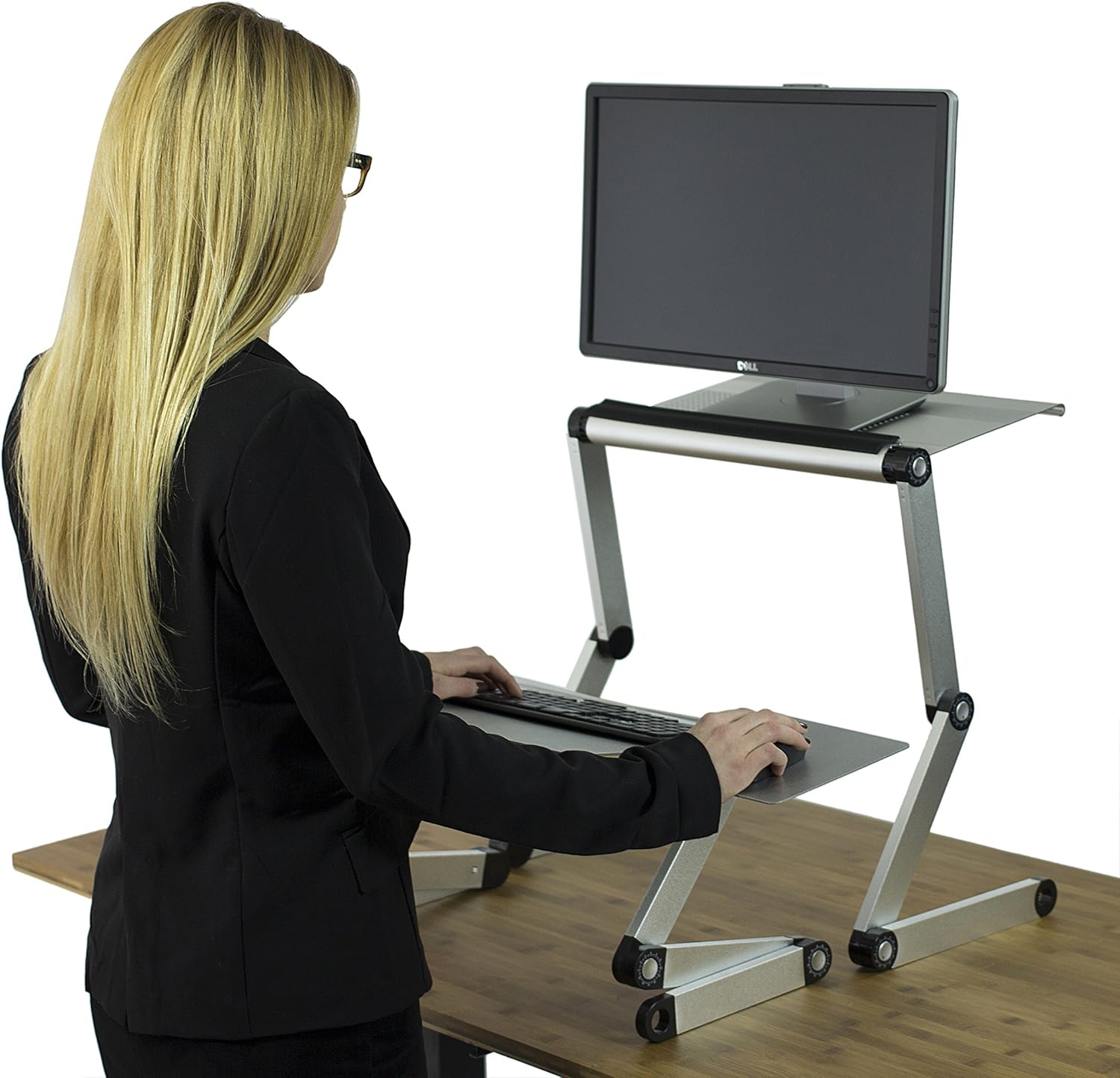 Uncaged Ergonomics WESDb Standing Desk Conveter, black