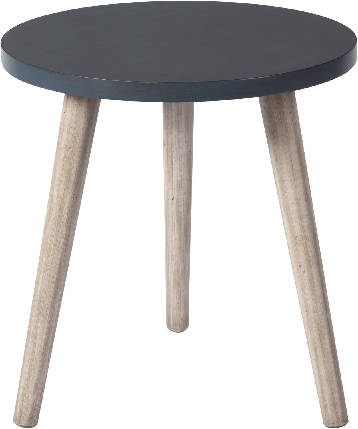 Signature Design by Ashley Fullersen Modern Small Round Wood Accent Table, White