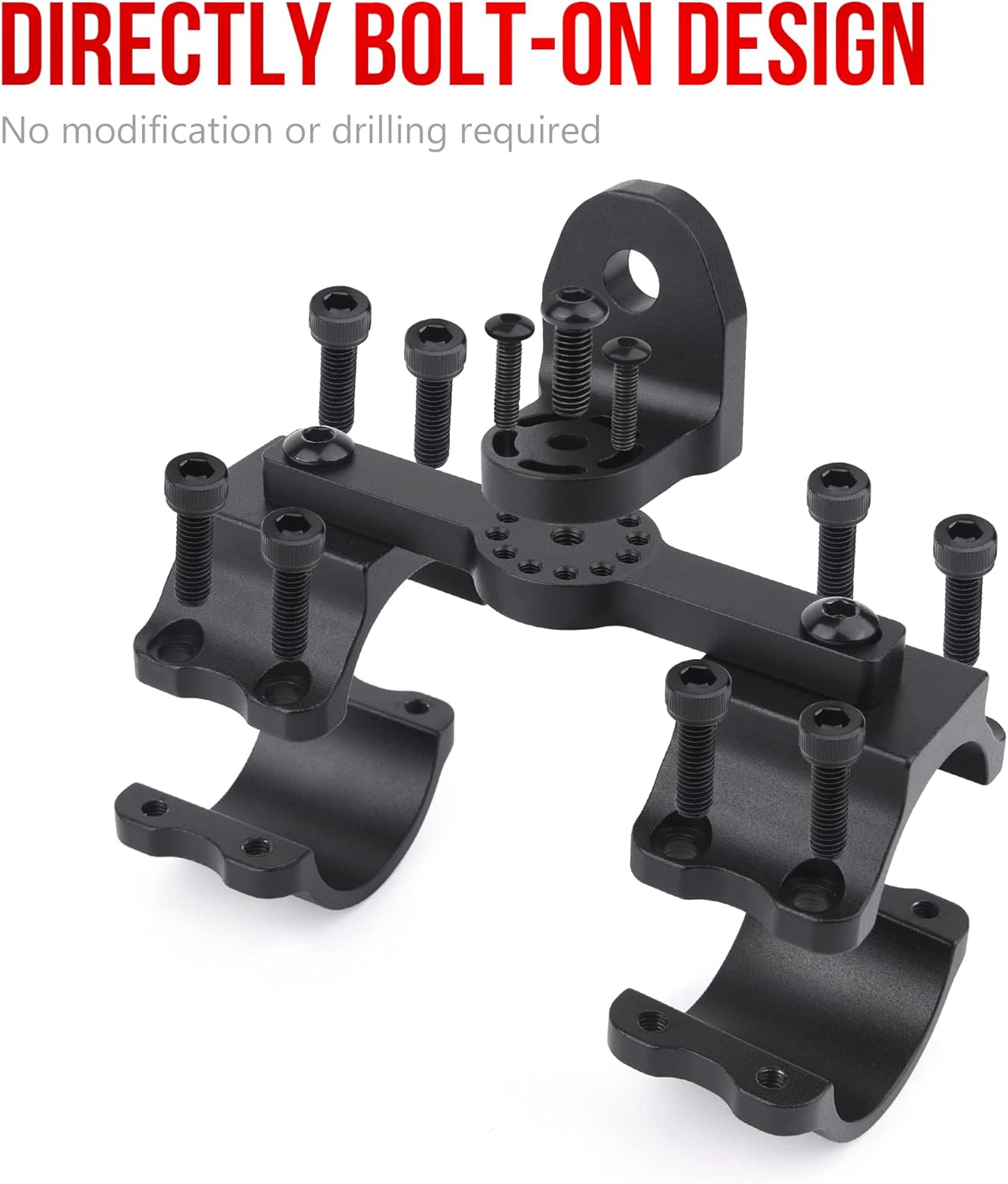 MNJ MOTOR 360&deg; Adjustable UTV Flag Mount Whip Light Mount Antenna Bracket for 1.75to 1.85 inch Roll Bar, Compatible with All UTV Maverick X3 Commander RZR 900 1000 XP Pro