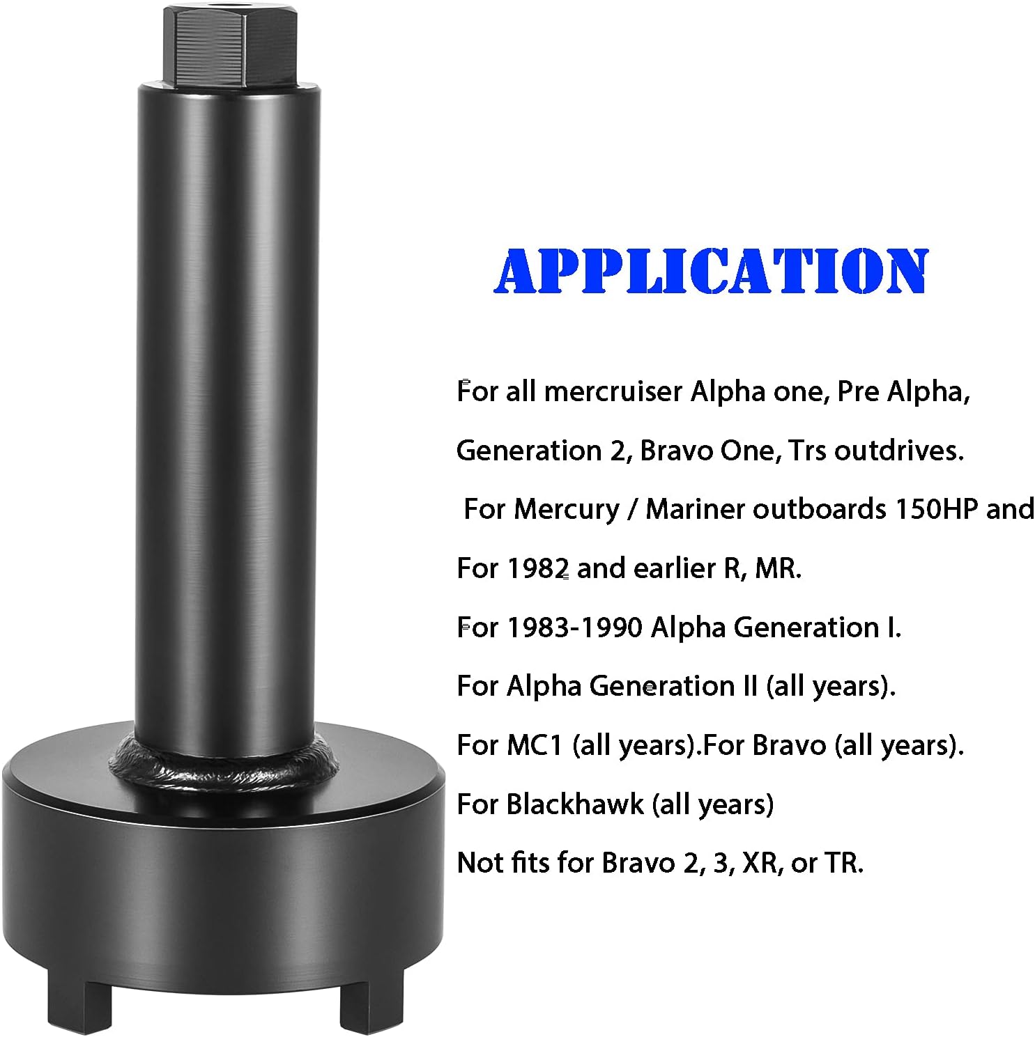 Bearing Carrier Retainer Wrench Tool for Mercruiser Alpha one, Pre Alpha, Generation 2, Bravo One, Trs outdrives， Replaces for 91-61069, 91-61069T, 18-9858