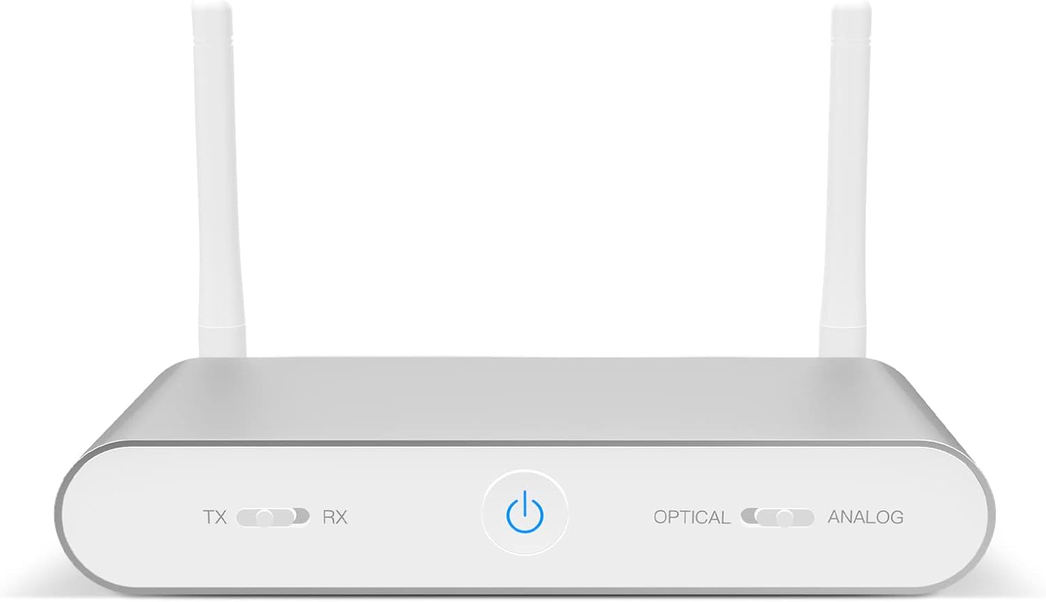 Bluetooth Audio Adapter Receiver AKSONIC Bluetooth 5.0 Transmitter for Home Stereo and TV, with Dual Antenna, 131ft Long Range, DAC/LDAC/AptX/HD/Low Latency, Optical RCA AUX 3.5mm