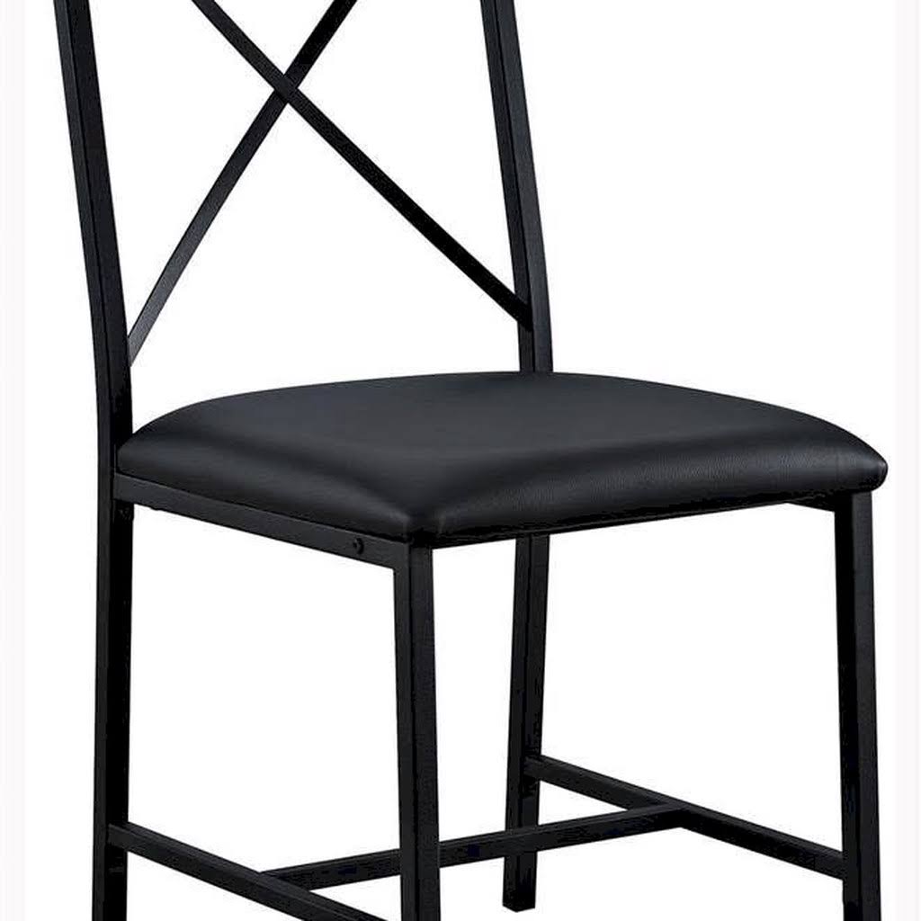 Mainstays 3-Piece Metal and Glass Dinette, Black