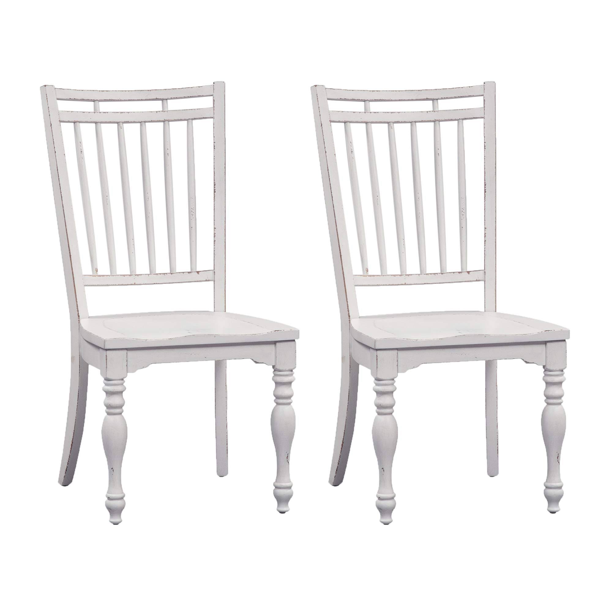 Forestport Spindle Back Dining Chair-Set of 2 in White by Liberty Furniture