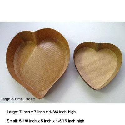 Novacart Heart Paper Baking Mold - Small, Case of 300