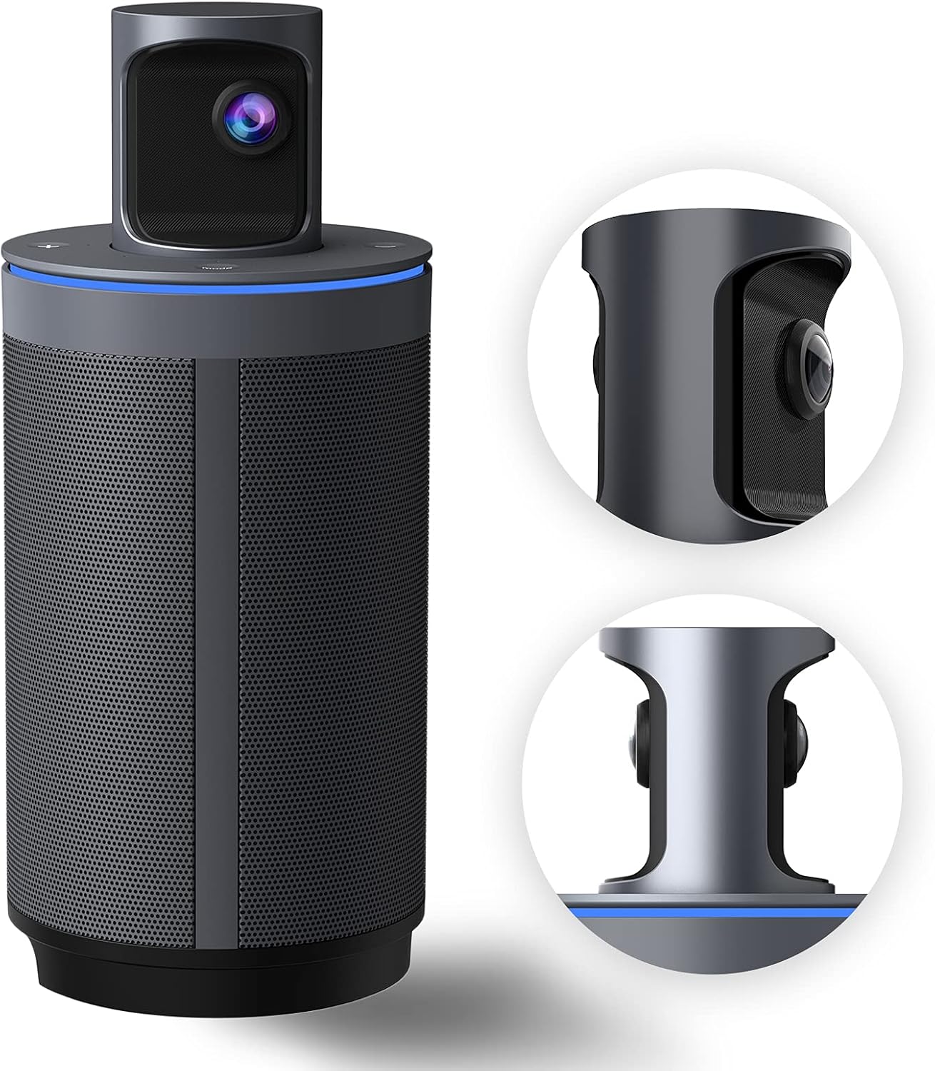NexiGo Meeting 360, 8K Captured AI-Powered Framing & Speaker Tracking, 1080p HD 360-Degree Smart AIO Video Conference Camera, 8 Noise-Cancelling Microphones, and Speaker