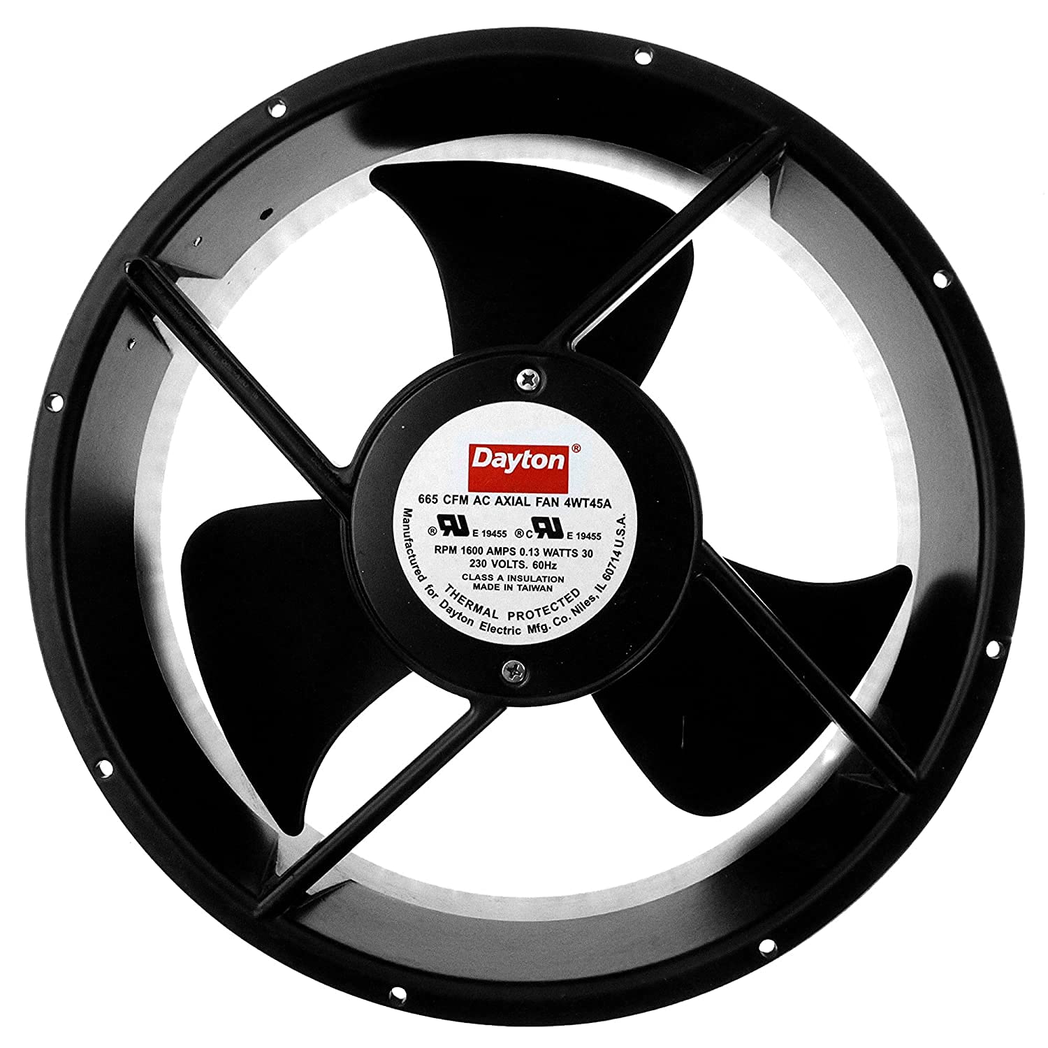 4WT45A Dayton 230V 30W 665CFM 25489 AC AXIAL Fan
