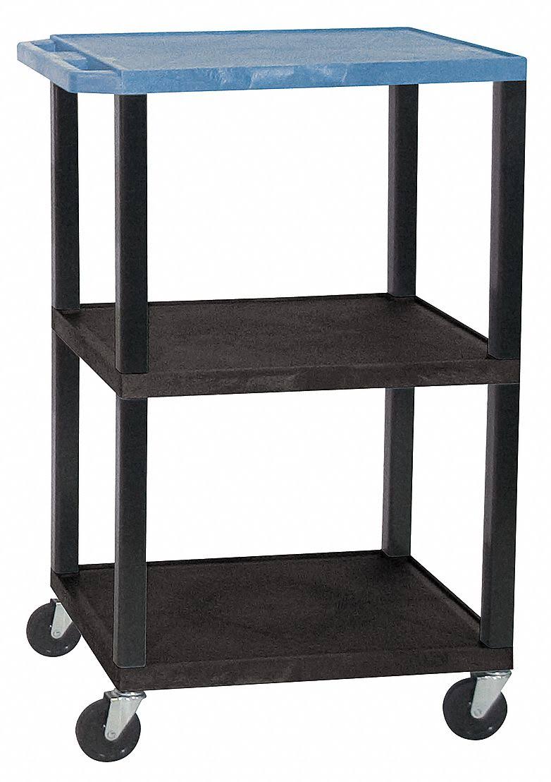 Zoro Select GWTBU42-B Utility Cart 300 lb. Capacity, 24