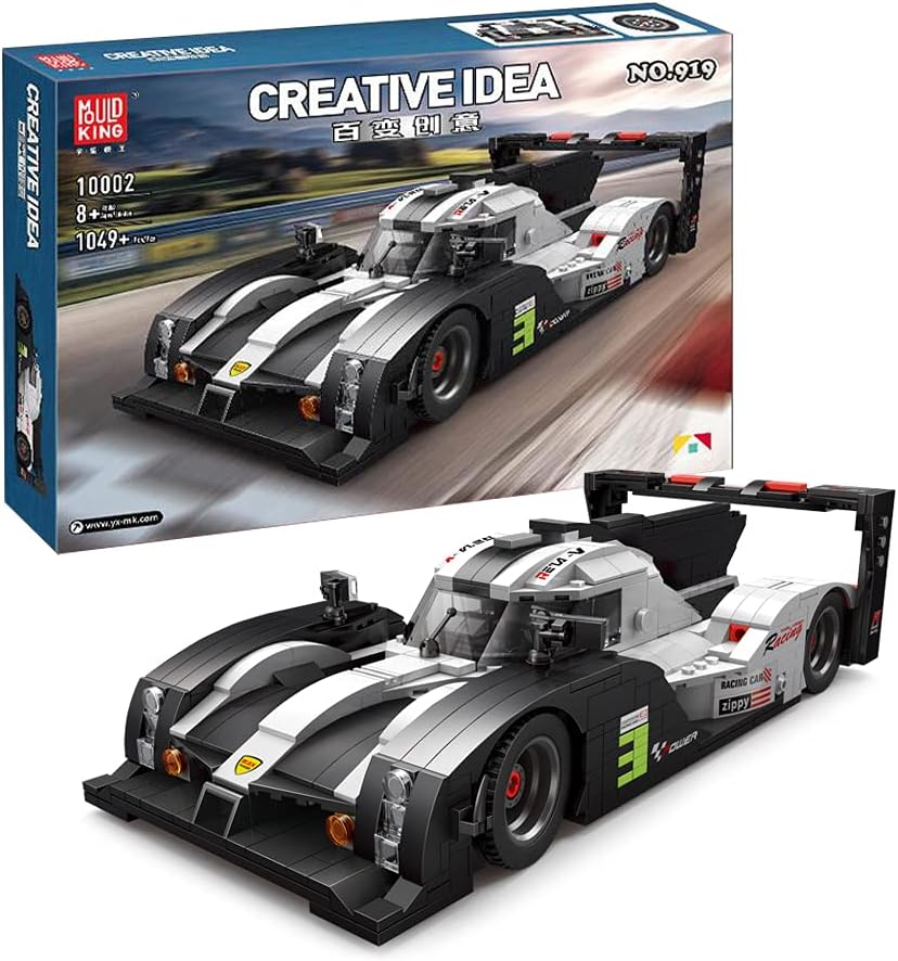 BCYOUP Racing Car ​919 MOC Building Blocks and Construction Toy, Adult Collectible Model Cars Set to Build, Great Gifts for Kids and Car Enthusiast