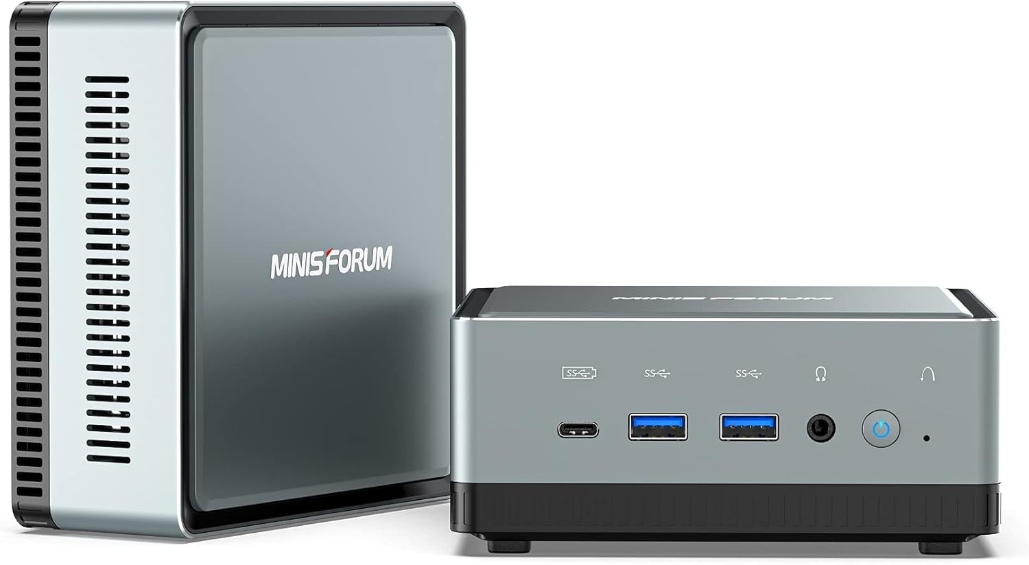 Mini PC Built by Core i5-8259U& Iris Plus Graphics 655 | 16GB RAM 512GB PCle SSD | WIFI6 BT5.1 | HDMI/DP/USB-C| 2X RJ45| 4X USB 3.0| Small Form Factor