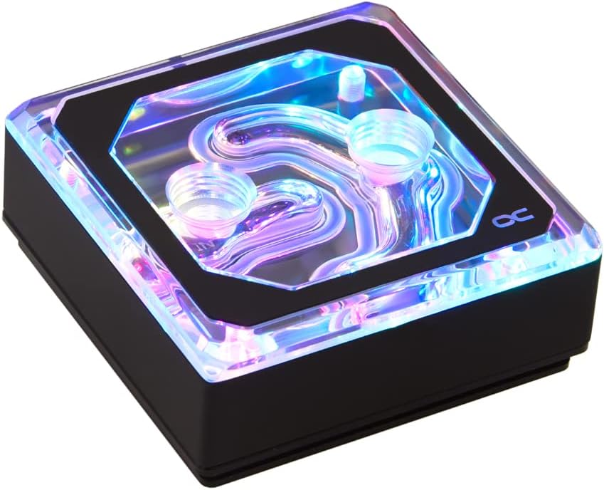Alphacool 12948 Eisblock XPX Aurora Edge - Plexi Black Digital RGB Water Cooling CPU - Water Blocks