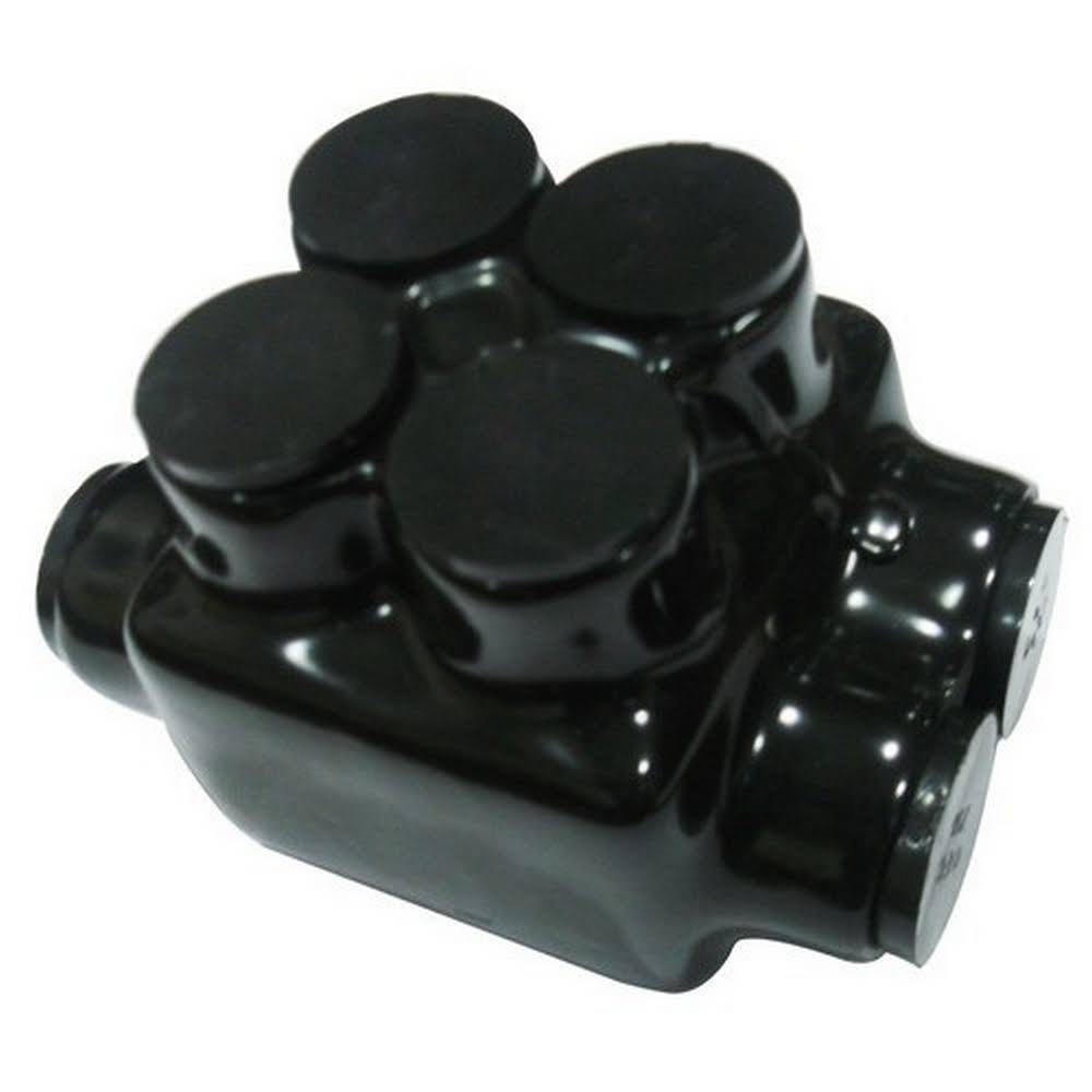 Morris 97125 Black Insulated 2 Conductor Dual Entry Splice Dual Set Screw 750 - 250