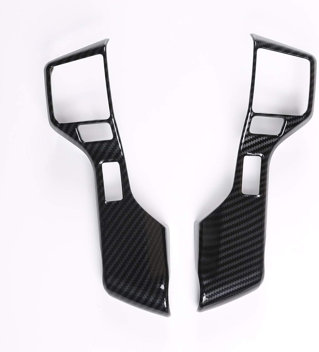 LLKUANG Carbon Fiber Style Steering Wheel Cover Trims for Toyota Tacoma 2015-20 Tundra 4Runner 10-19 (6 Holes)