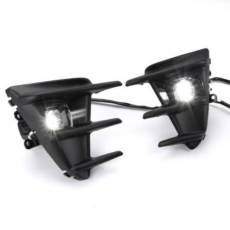 Ikon Motorsports Compatible with 17-20 Toyota 86 OE Style Clear Glass Lens Driving Lamps Foglights Kit Black
