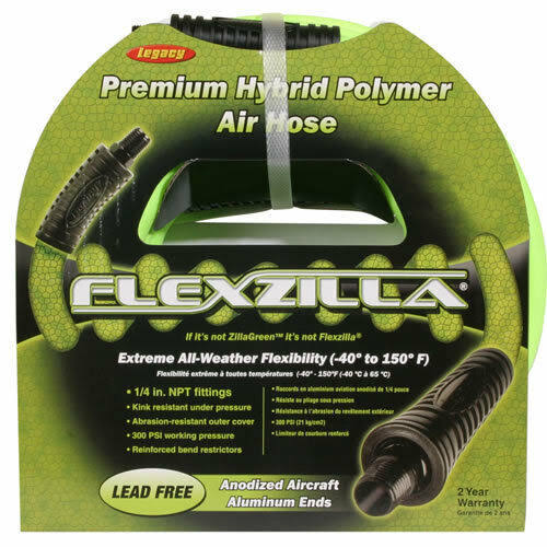 Legacy Flexzilla 3/8x22 x 50 Air Hose 1/4x22 #HFZ3850YW2x22