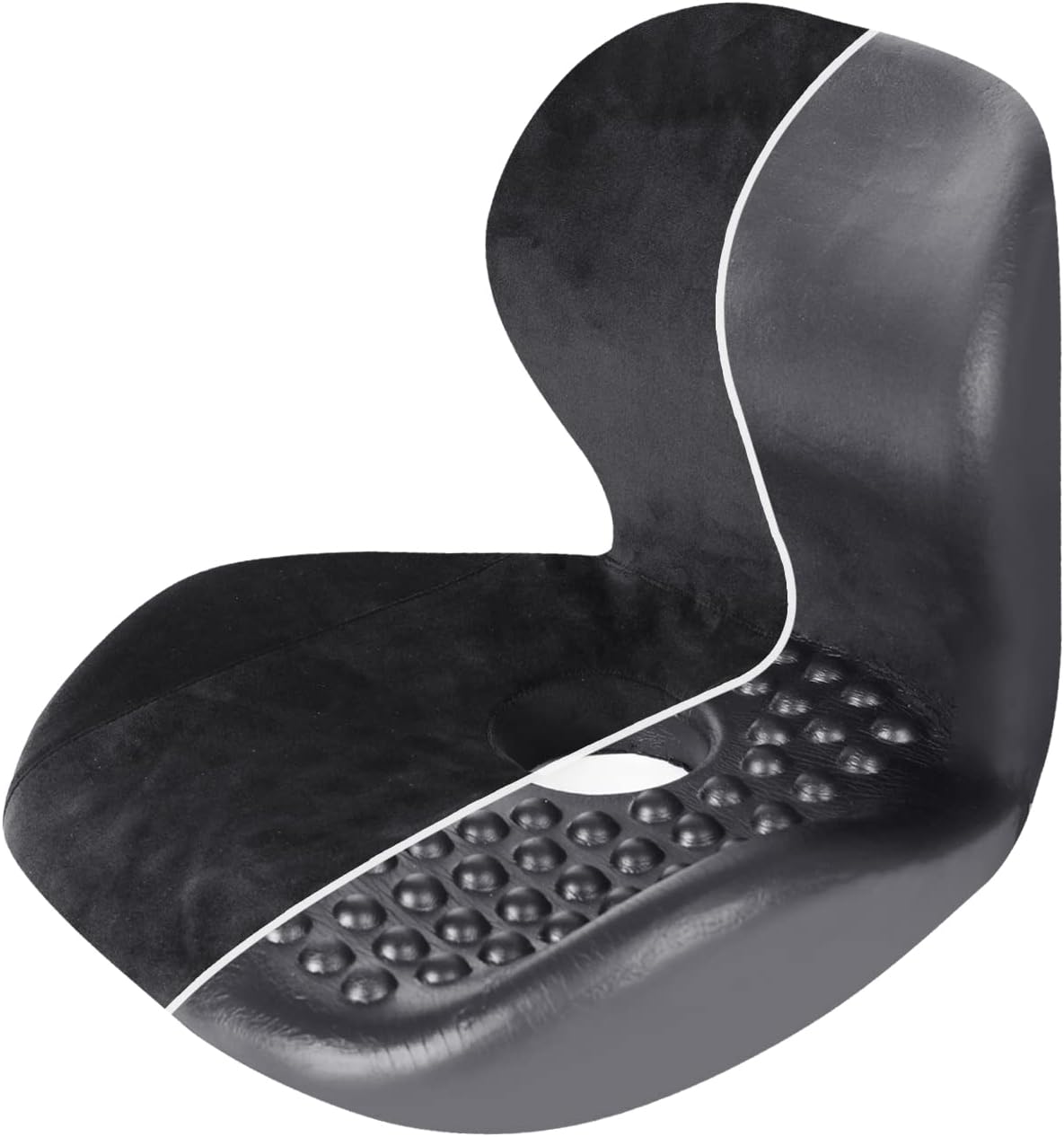 CHIYI Orthopedic 2-in-1 Seat Cushion One-Piece with Lumbar Support 100% Memory Foam - Lower Back, Coccyx, Sciatica Pain Relief - for Bleacher, Wheel/Camping/Office/Gaming Chair, Car Seat (Blue)&hellip;