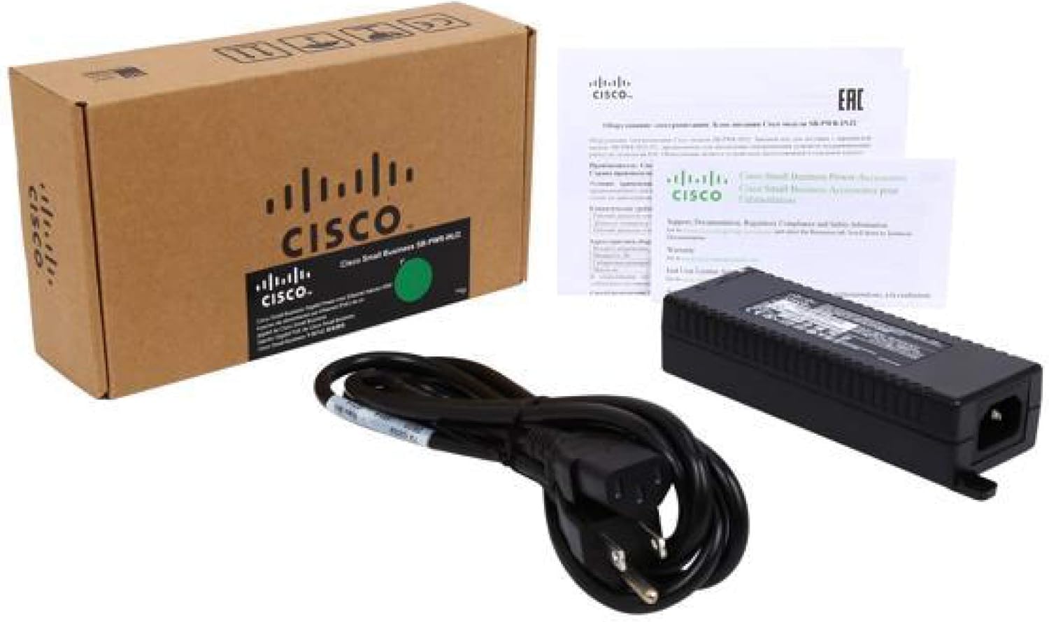 Cisco SB-PWR-INJ2 PoE injector with 30W High Power Gigabit over Ethernet Injector for Small Business, Limited Lifetime Protection (SB-PWR-INJ2-NA) Pack of 2