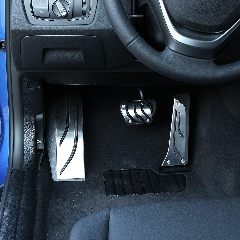 etopmia Car Pedals Fashion Style Rest Pedal Brake Pedal Gas Pedal Fit for BMW 1 3 4 5 6 7 Series F20 F30 F31 F32 F33 F34 F36 Accessories Automatic