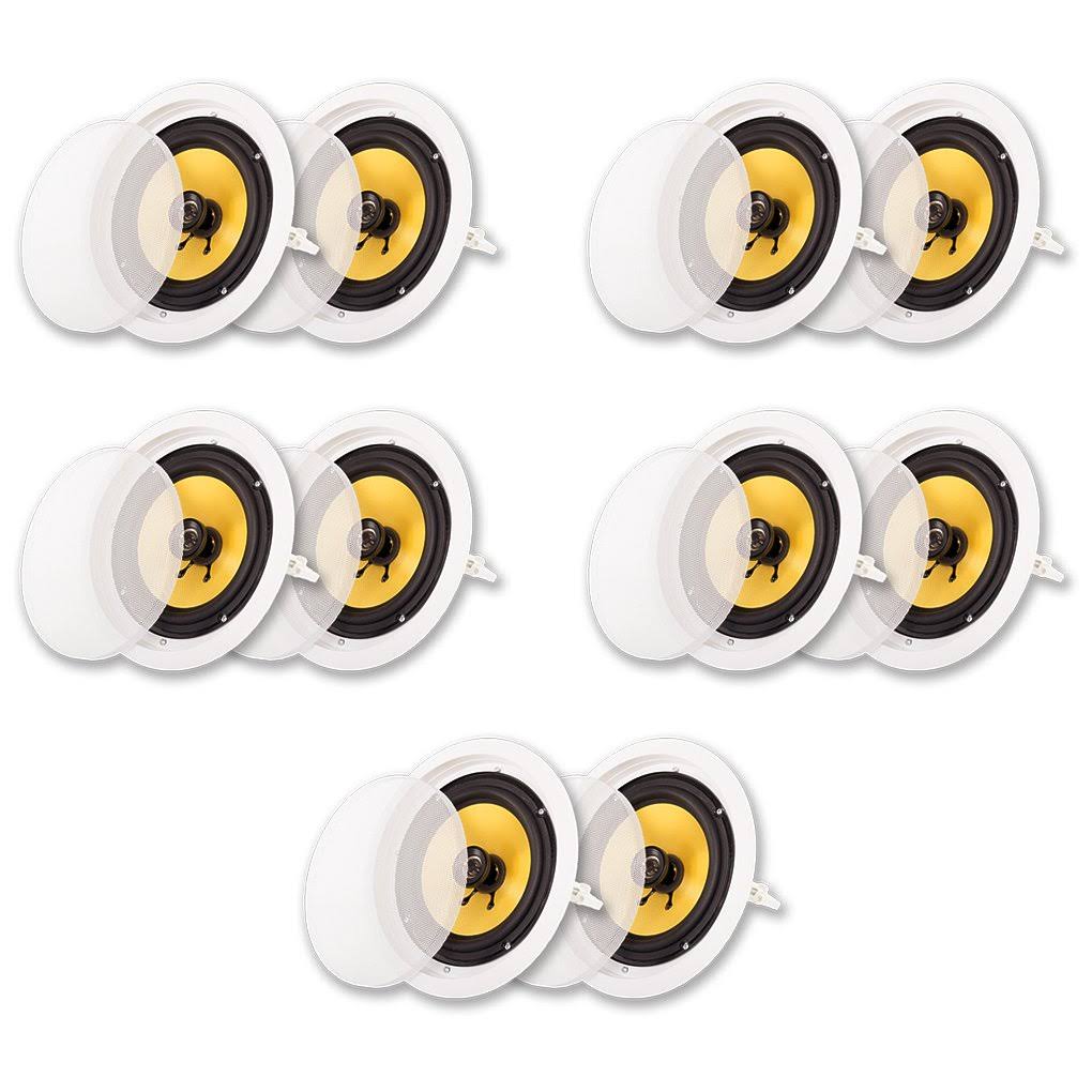 Acoustic Audio HD-8 in Ceiling 8x22 Speakers Home Theater Surround Sound 5 Pair Pack