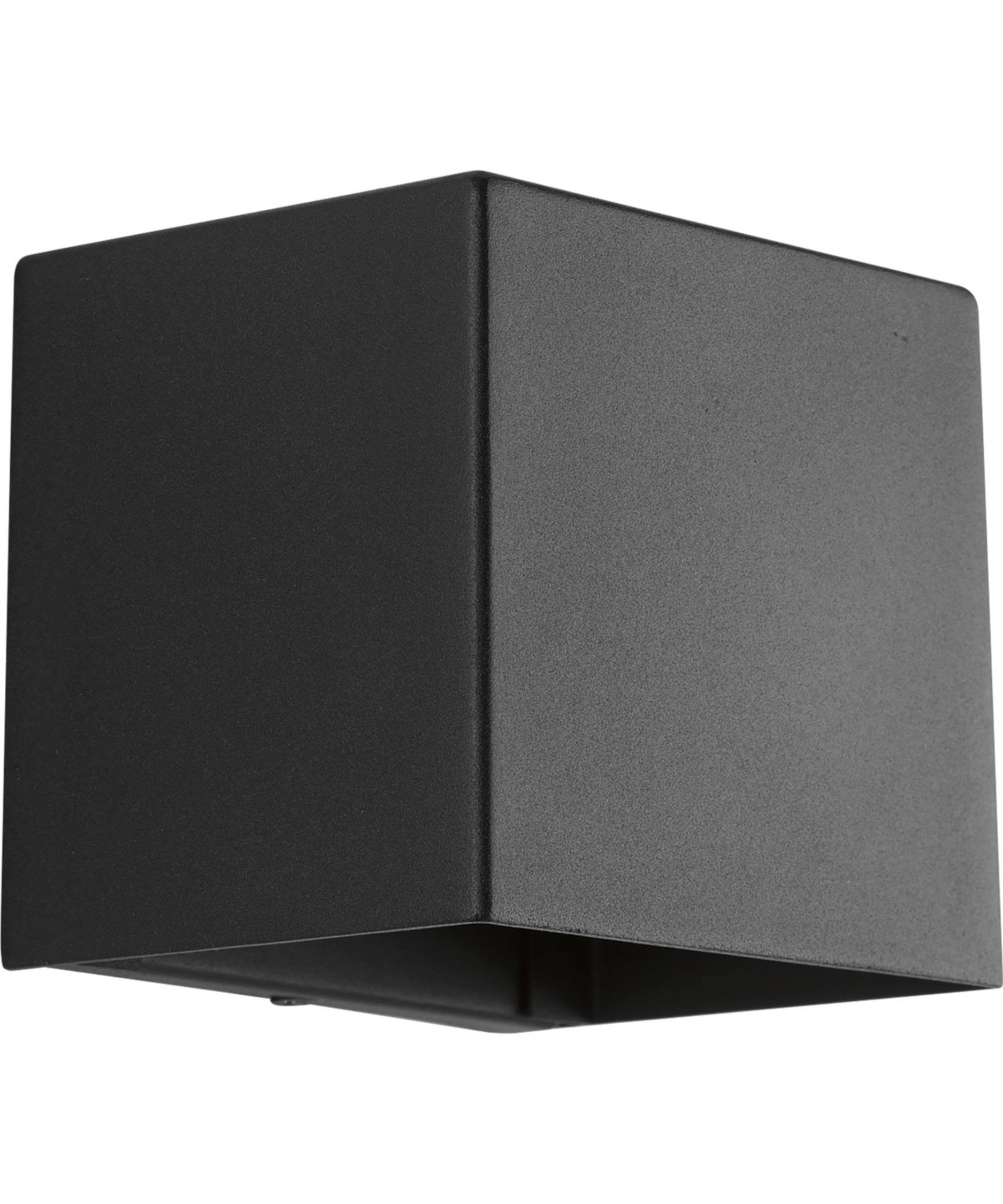 Progress Lighting Cornice 1-Light, LED Wall Sconce, Black