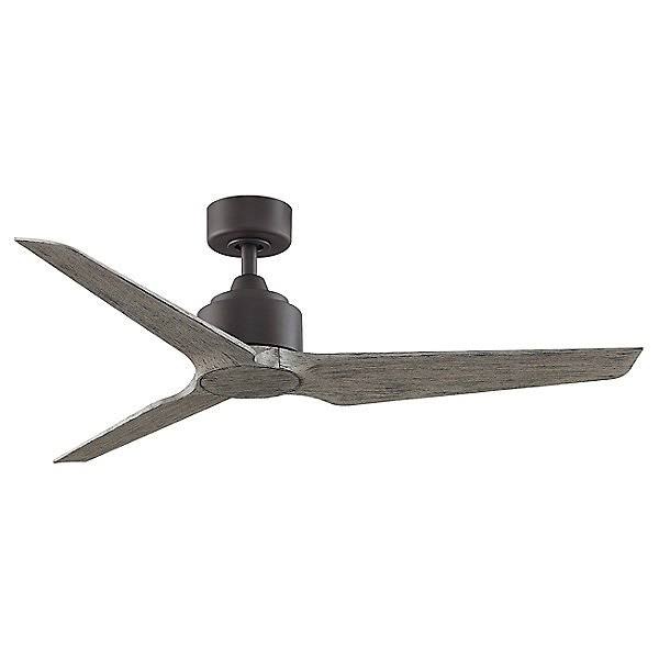 Fanimation TriAire Ceiling Fan - Color: Silver - Blade Color: Black - FPD8514SLW-52BLW