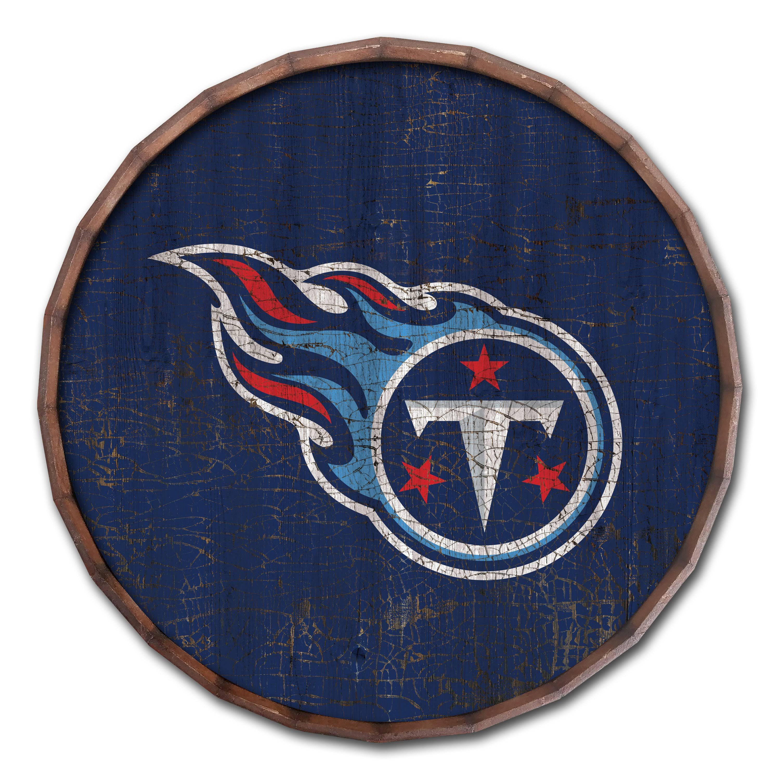 Tennessee Titans Cracked Color 24x22 Barrel Top