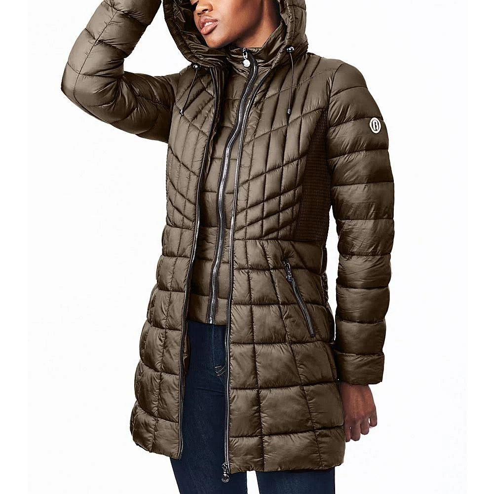 Bernardo EcoPlume Packable Walker with Bib - Brown