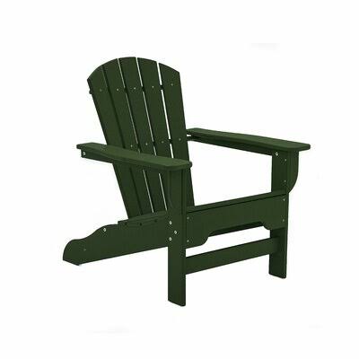 Strickland Plastic/Resin Adirondack Chair Breakwater Bay Color: Forest Green