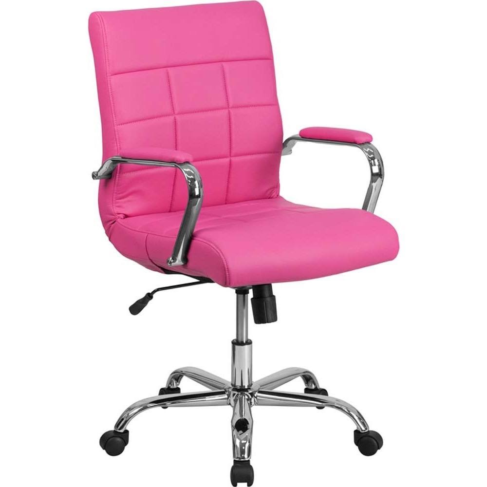 Offex Mid-Back Executive Chair Color: Pink